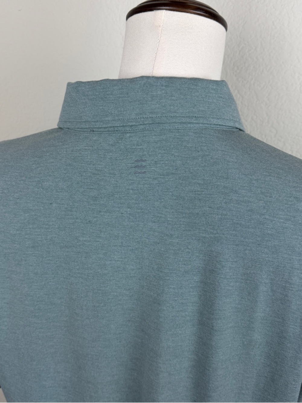 Free Fly Men's Bamboo Flex Polo | XL | Blueish Green - Picture 6 of 8